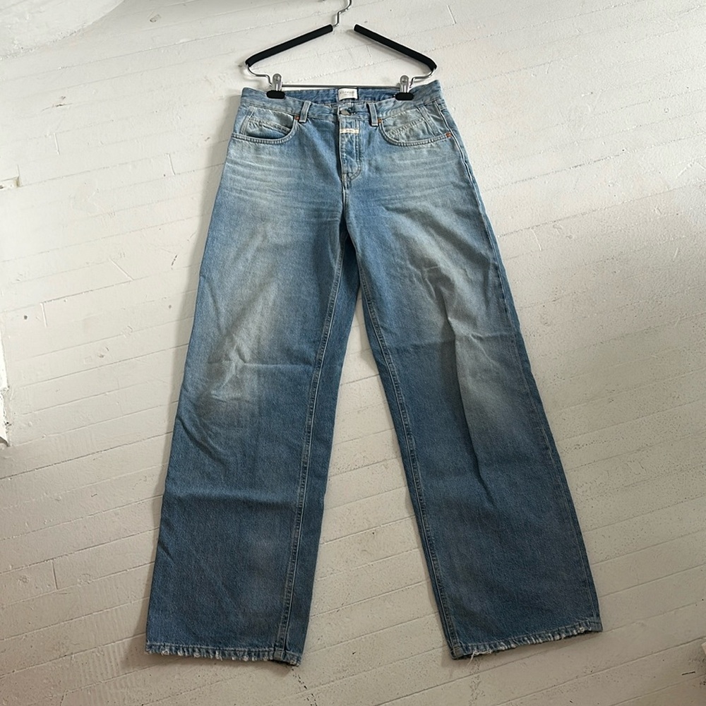 Closed Nikka Mid-rise wide leg denim jeans made in Italy 28